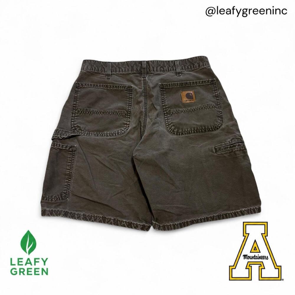 Carhartt B144 MCH Mocha Brown Carpenter Jorts Shorts us sz 30x8 Canvas Workwear